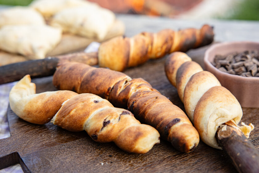 Süßes Stockbrot
