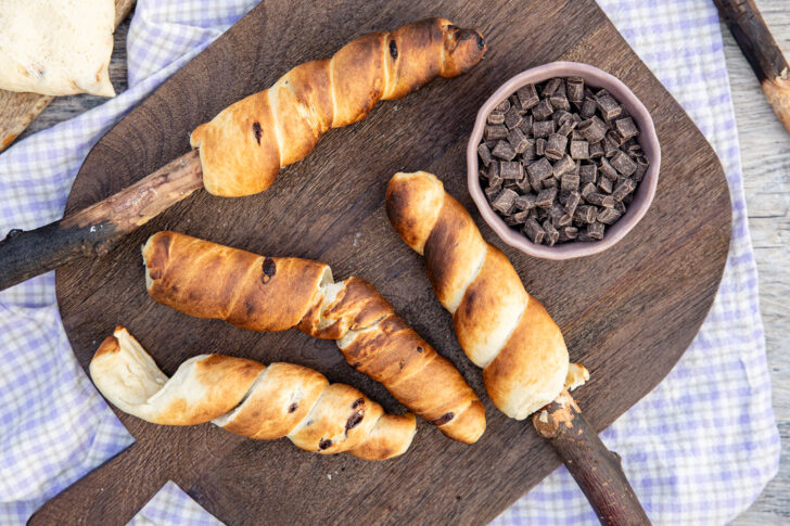 Süßes Stockbrot