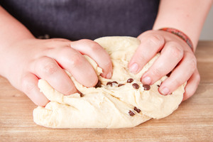 Schokotröpfchen unterkneten