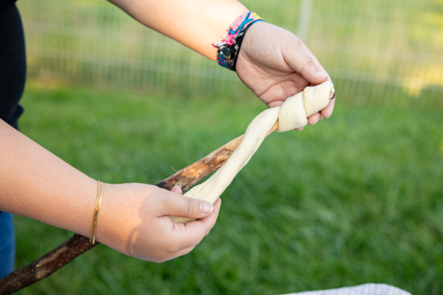 Süßes Stockbrot