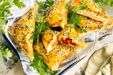vegetarische Blätterteigtaschen