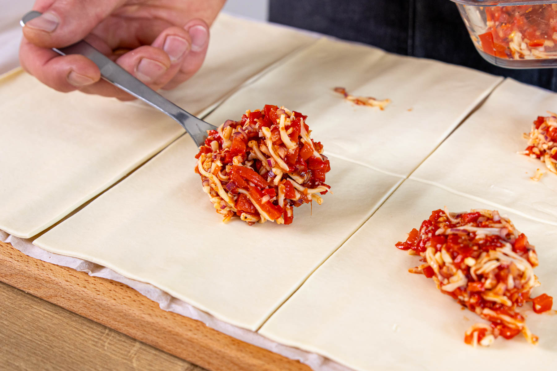 Vegetarische Blätterteigtaschen Vegetarische Blätterteigtaschen