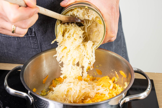 Vegetarischer Sauerkrautauflauf mit Kartoffeln | Rezept