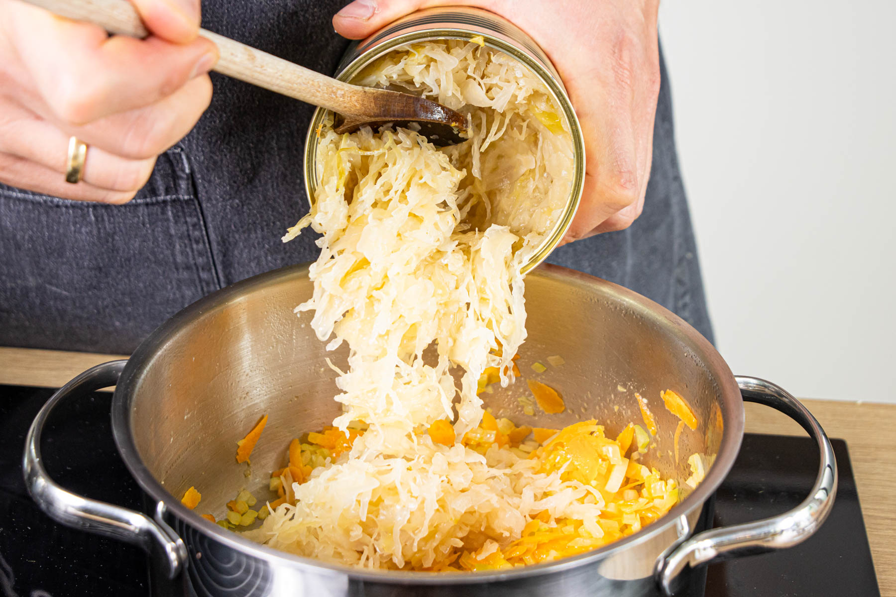 sauerkrautauflauf mit hackfleisch und kartoffeln
