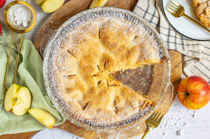 American Apple Pie serviert