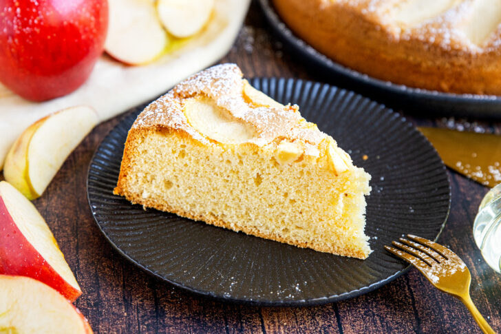 Apfelkuchen mit Öl Einzelstück
