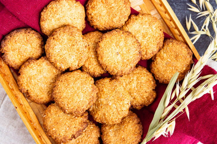 Einfache Haferkekse backen