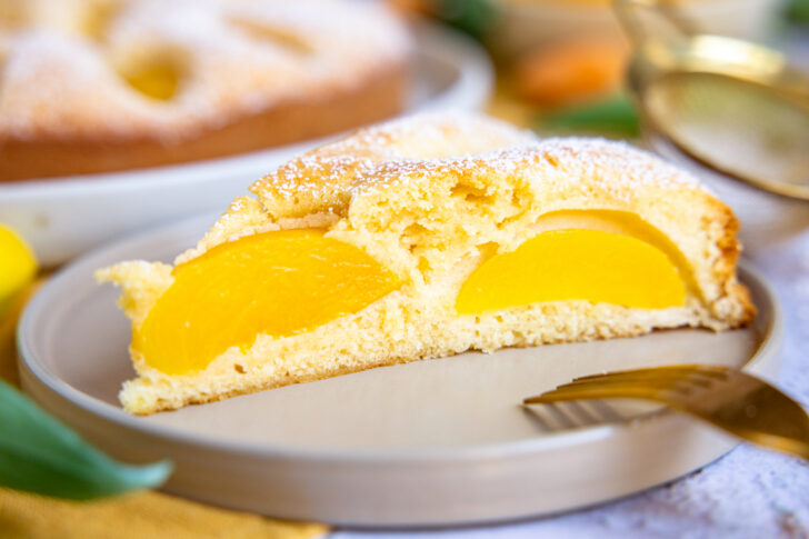 Einfacher Pfirsichkuchen