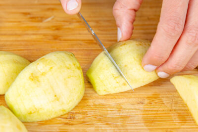 Äpfel einschneiden