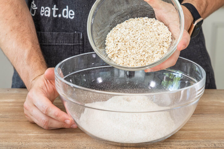 Haferflocken dazugeben