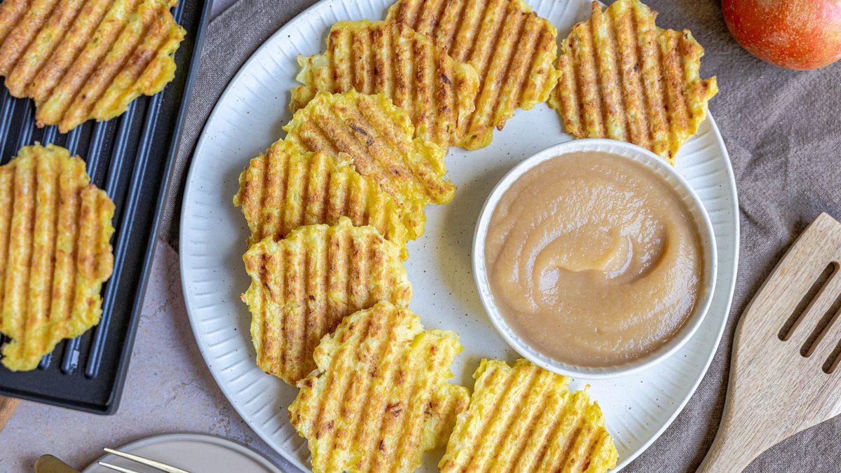 Kartoffelpuffer vom Kontaktgrill | Rezept