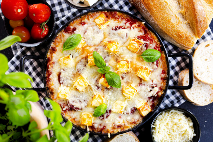 Pizza Dip mit Feta