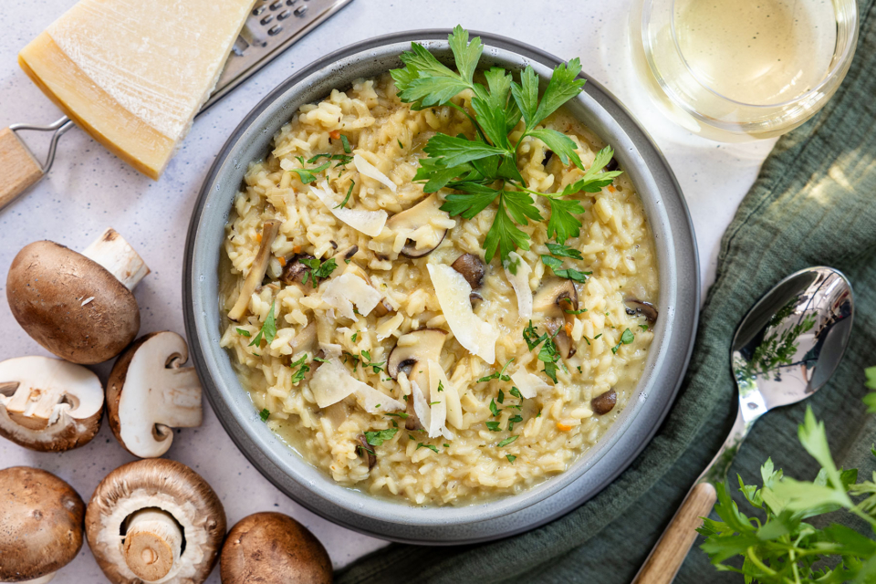 Risotto mit Champignons | Rezept