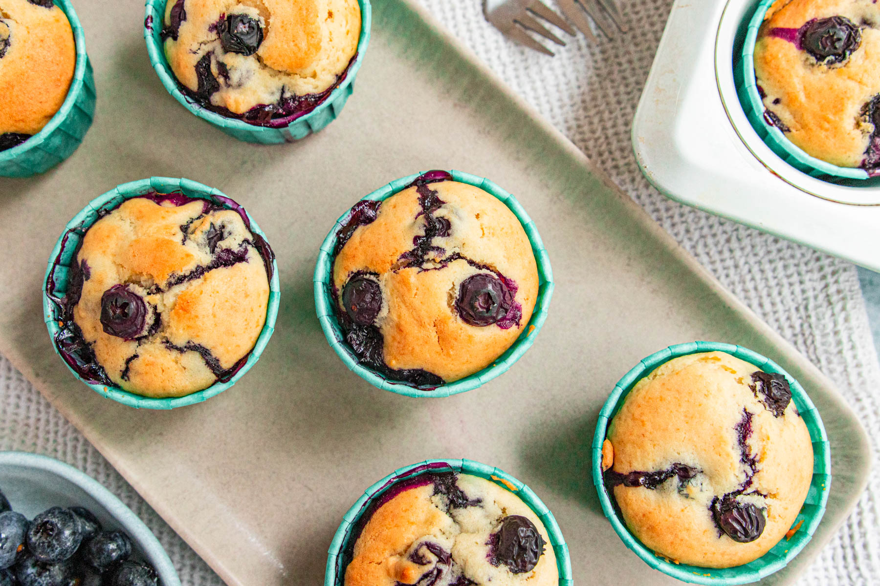 Blaubeermuffins mit Joghurt | Rezept