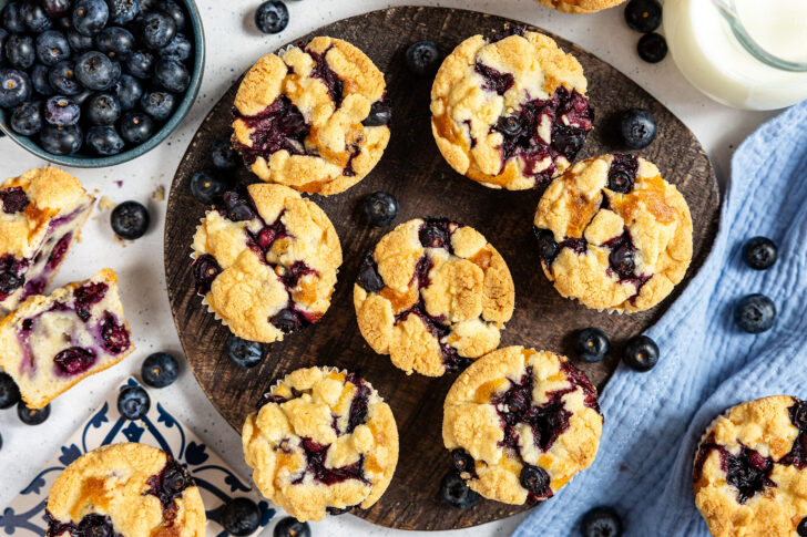 Blaubeermuffins mit Streusel