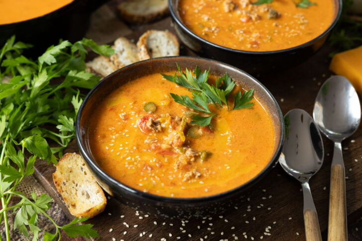 Cheeseburger-Suppe