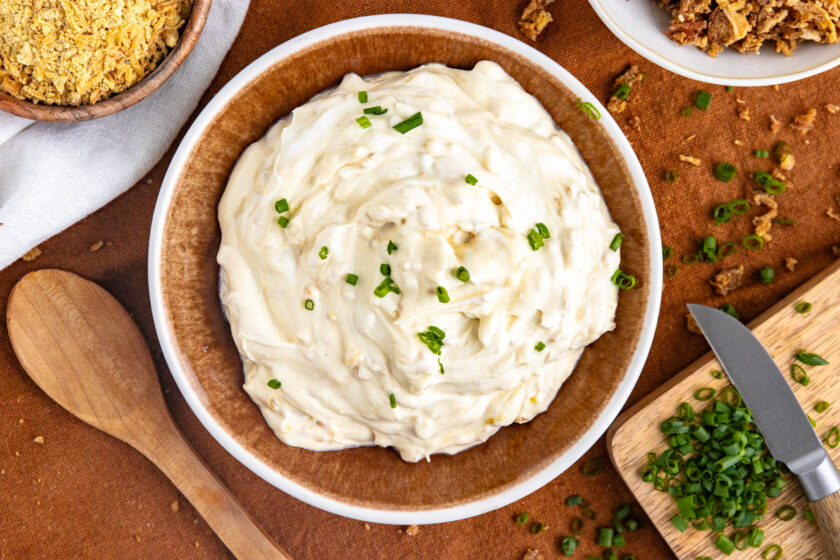 Dip mit Zwiebelsuppe