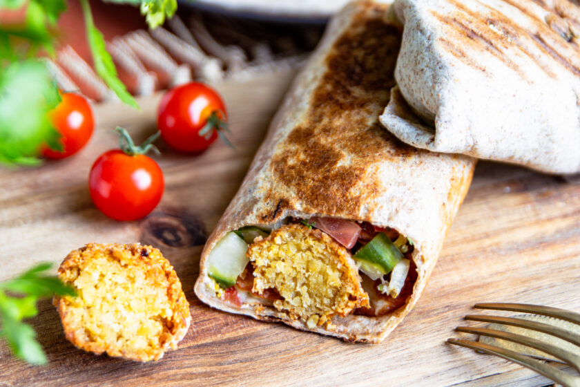 Knusprige Falafel-Wraps