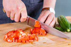 Tomaten schneiden