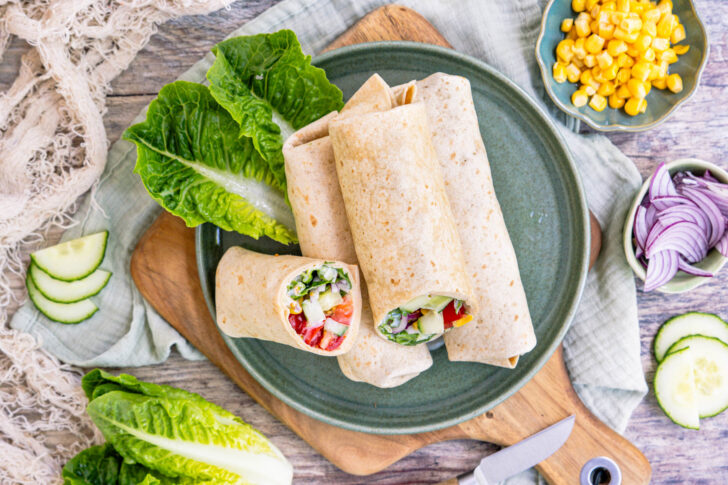 Frische-Gemüse-Wraps