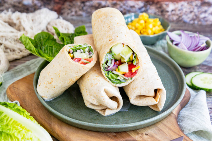 Frische Gemüse-Wraps
