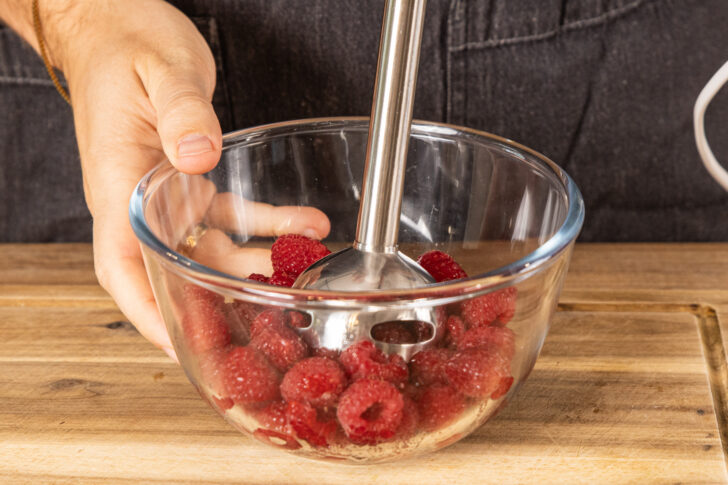 Himbeeren pürieren