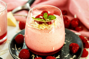 Himbeer Mousse: einfaches Dessert im Glas Titelbild