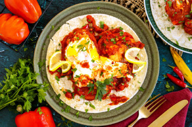 Huevos rancheros topdown