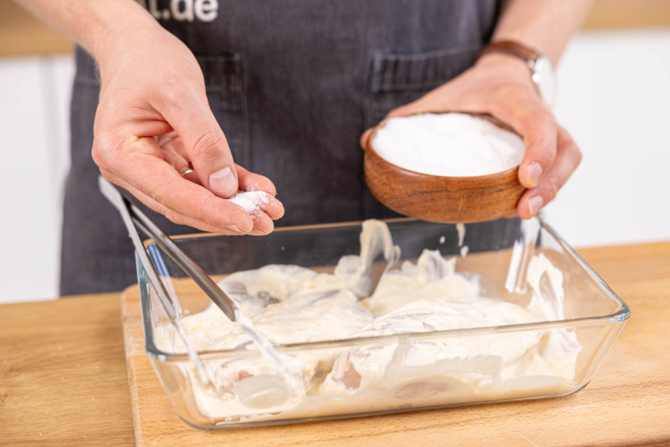 Knoblauch-Joghurt-Marinade für Hähnchen | Rezept