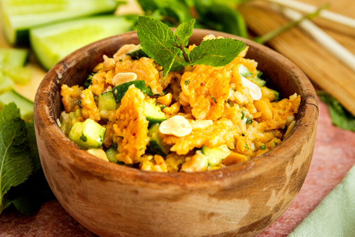 Knuspriger Reissalat Detail