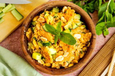 Knuspriger Reissalat topdown