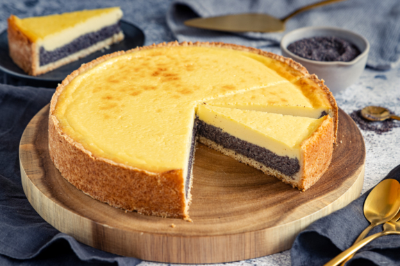 Mohnkuchen mit Schmand