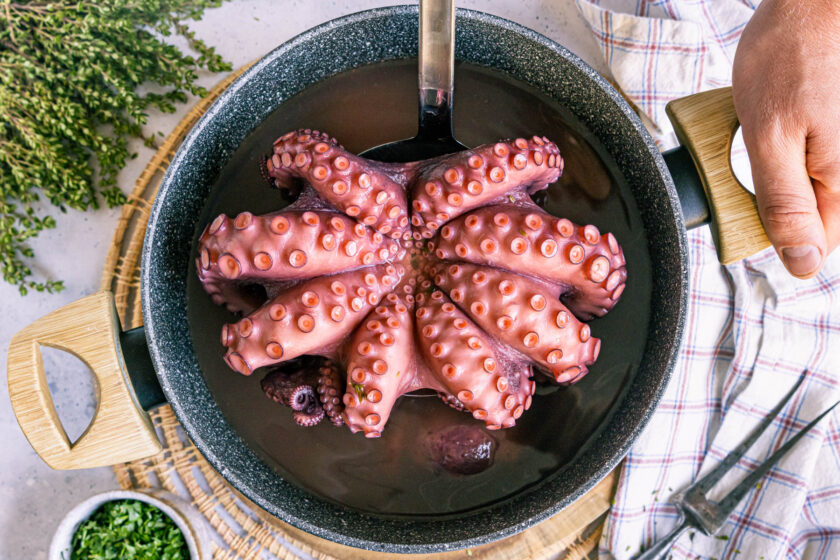 gekochter Pulpo