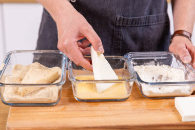 Feta panieren