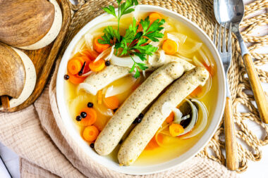 Saure Zipfel: Blaue Zipfel Original-Rezept topdown