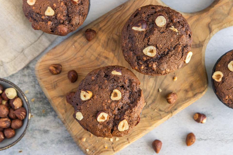 Schoko-Nuss-Muffins | Rezept