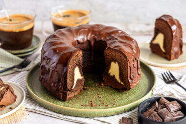 Schokokuchen mit Cheesecakefüllung