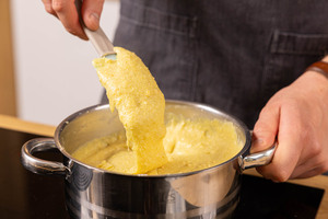Masse dick, cremig einkochen