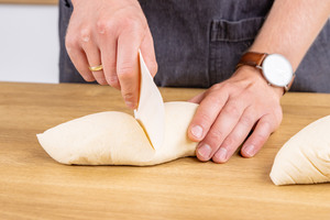 Pizzateig teilen
