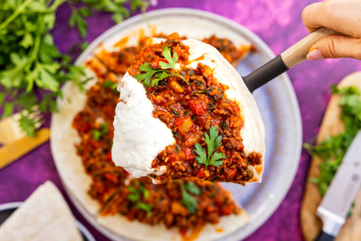 Yaglama: Türkische Lasagne Detailaufnahme
