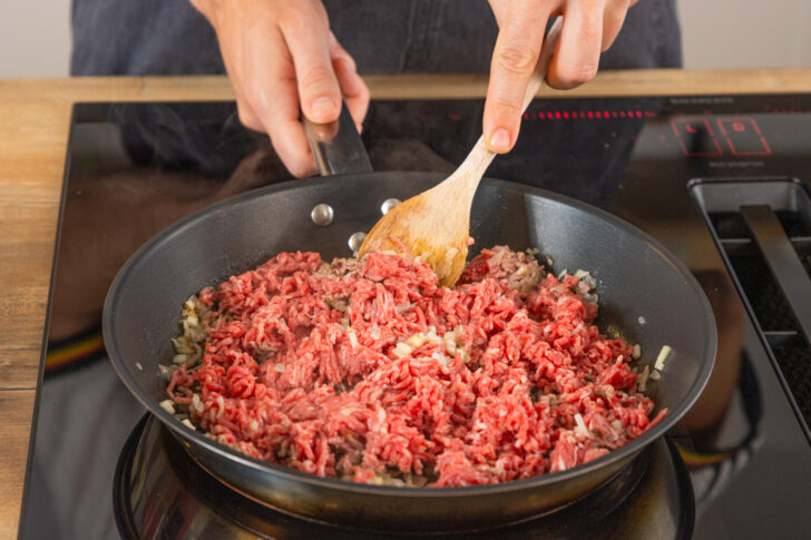 Hackfleisch anbraten