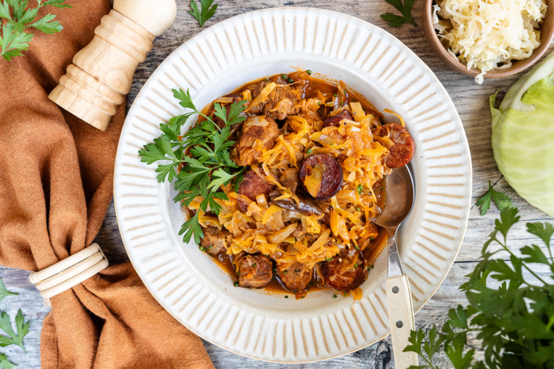 Bigos Polnischer Krauttopf top-down