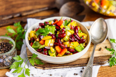 Bohnen-Mais-Salat mit Kidneybohnen