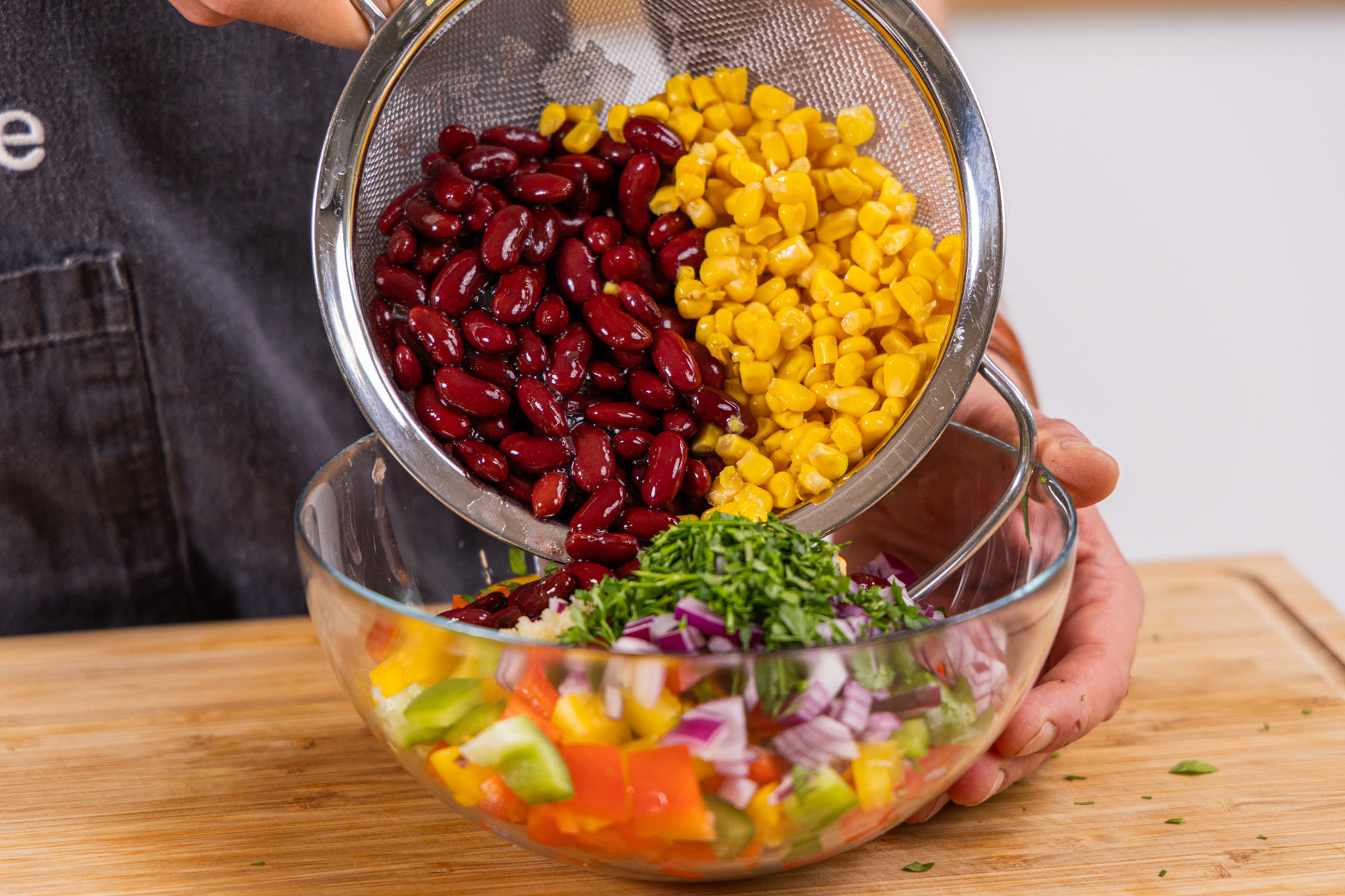 Bohnen-Mais-Salat mit Kidneybohnen | Rezept