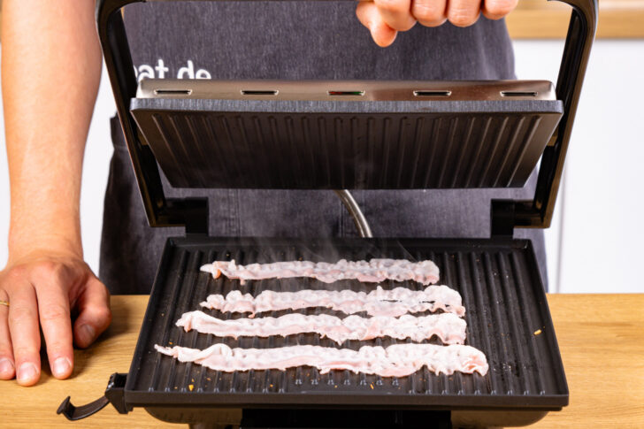 Bacon im Kontaktgrill grillen
