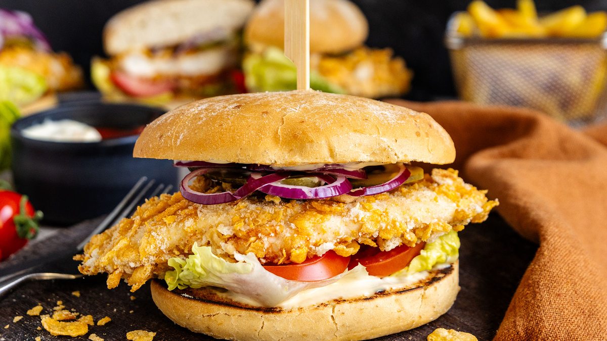 Crispy Chickenburger | Rezept