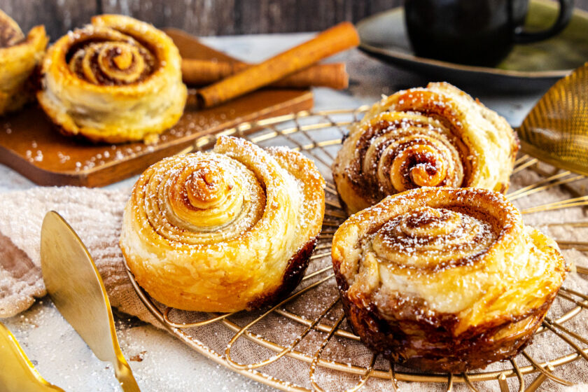 Cruffins mit fertigem Blätterteig