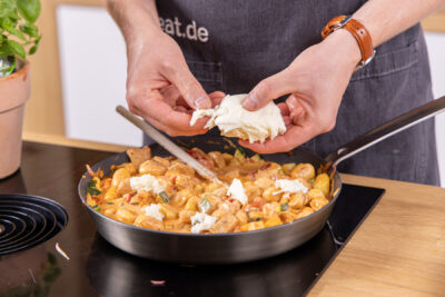 Mozzarella dazugeben
