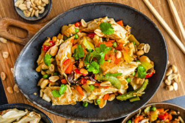 Gyoza-Salat mit Asiagemüse