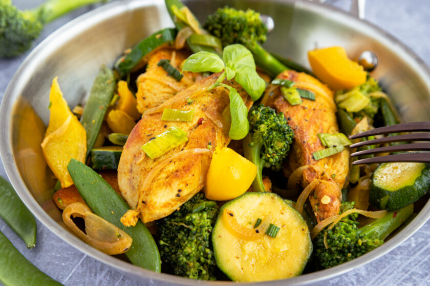 Hähnchenpfanne mit Gemüse